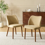 Diana Mid-Century Modern Upholstered Dining Chair,Upholstered Side Chairs,Set of 2 (Optional Types)