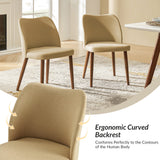 Diana Mid-Century Modern Upholstered Dining Chair,Upholstered Side Chairs,Set of 2 (Optional Types)