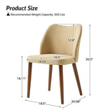Diana Mid-Century Modern Upholstered Dining Chair,Upholstered Side Chairs,Set of 2 (Optional Types)