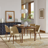 Diana Mid-Century Modern Upholstered Dining Chair,Upholstered Side Chairs,Set of 2 (Optional Types)