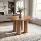 Drift 47.5'' Round Dining Table Walnut