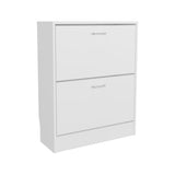 Inola Two-Door Shoe Rack Cabinet with Adjustable Shelves, Modern Footwear Storage Organizer for Entryways, Bedrooms, or Closets, Compact Design for Efficient Shoe Organization