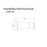 ZLINE Emerald Bay Bathroom Accessories Package with Towel Rail, Hook, Ring and Toilet Paper Holder, 4BP-EMBYACC-MB