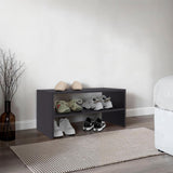TUHOME Silpa Small Shoe Rack with Three Open Shelves and Compact Modern Design, Space-Saving Footwear Organizer for Entryways, Closets or Narrow Living Spaces, Functional Storage Solution for Everyday Shoes and Accessories