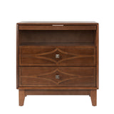 Josefa 3-Drawer Nightstand with Type-C and USB(Optional Types)