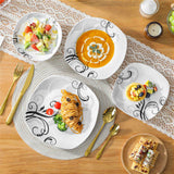 Zoey 24 Piece Dinnerware Set