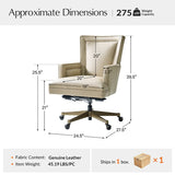 Adrian Modern Genuine Leather Office Chair
