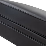 Basilio Contemporary Genuine Leather Ottoman for Living Room