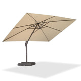 PURPLE LEAF Patio Cantilever Umbrella with Aluminum Offset Hanging for Pool Garden Deck