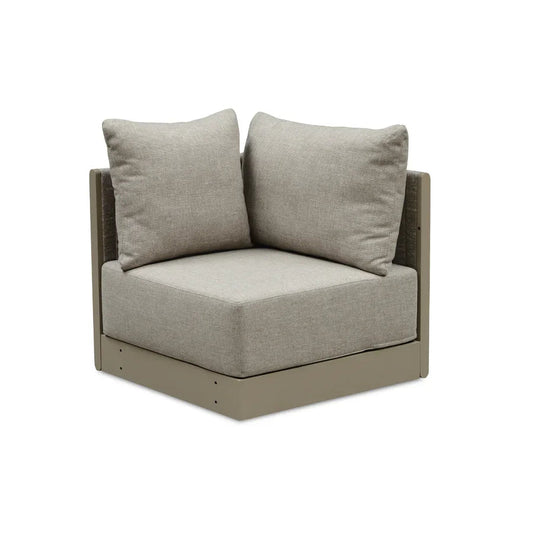 PURPLE LEAF Sanori Beige Patio Conversation Set Modular Sectional Sofa Components