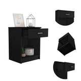 Eco Nightstand, Superior Top, Single Drawer, Lower Shelf