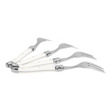 French Home Laguiole Cake Forks, Set of 4, Faux Ivory