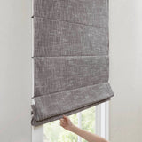 Total Blackout Cordless Roman Shade, Grey