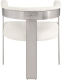 Romeo - Faux Leather Dining Chair With Silver Base (Set of 2)