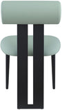 Dario - Faux Leather Dining Chair With Black Frame (Set of 2)