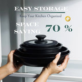 Moss & Stone 10-Piece Stackable Nonstick Cookware Set