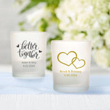 Personalized Frosted Glass Votive
