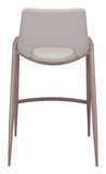 Desi Counter Stool (Set of 2) Beige & Walnut