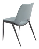 Desi Armless Dining Chair (Set of 2) Azure Gray