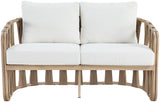 San Pietro - Resilient Waterproof Fabric 60.5" Upholstered Outdoor Patio Loveseat