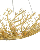 Sea Fan Gold Bowl Chandelier