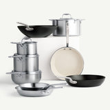 For purists, this assortment of Award-Winning Stainless Cookware Set 10-Piece