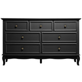 7 Drawer Dresser with Solid Wood Legs