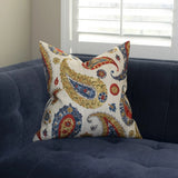 24 x 24 Pillow Boteh Sand - Down Insert