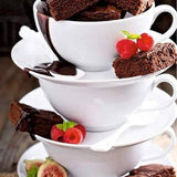 Wilmax 3 oz Porcelain Coffee Cup & Saucer Set