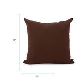 20 x 20 Pillow Seascape Chocolate