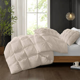 Puffed Overfilled Down Alternative Comforter, Tan