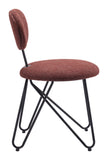Novi Dining Chair (Set of 2) Maroon Brown