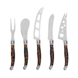 Wholesale Laguiole 5-Piece Artisan Tortoise Shell Cheese Knife Set