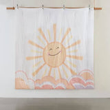 Sunshine Rainbow Kids Cotton Comforter Set, Coral
