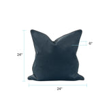 Qivuit Blue 24x24 Down Filled Pillow