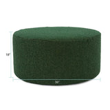Universal Round Ottoman Cover Barbet Forest