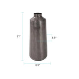 Carbon Gray Chiseled Aluminum Jar