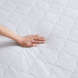 Cotton Percale Quilted Mattress Pad, White