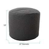 Tall Pouf Barbet Charcoal