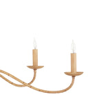 Saxon Small Tan Chandelier