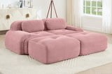 MIA 82'' Loveseat with 2 Ottomans