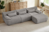 FLOVEX 110" 3-Seater Sofa with 1 Ottoman