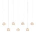 Piero White 7-Light Linear Multi-Drop Pendant