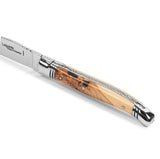 Goyon-Chazeau, Set of 4, Laguiole Juniper Wood Steak Knives