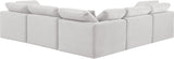 Indulge - Velvet 5 Piece Modular Corner Sectional