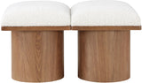 Pavilion - 2 Piece Modular Bench With Brown Base