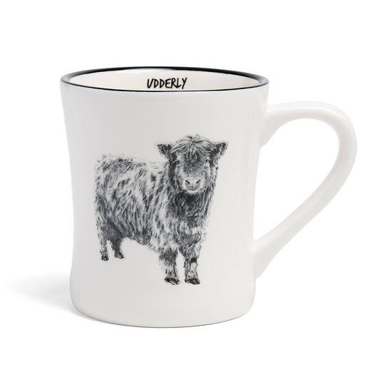 Blue Stallion Bowie Cow Ceramic Coffee Mug