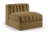 Rummi - Velvet Performance Fabric Upholstered Modular Armless Chair