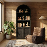 Botanical - Oak Veneer And Solid Wood Bookcase