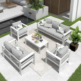 5 Pieces Aluminum Patio Furniture Set